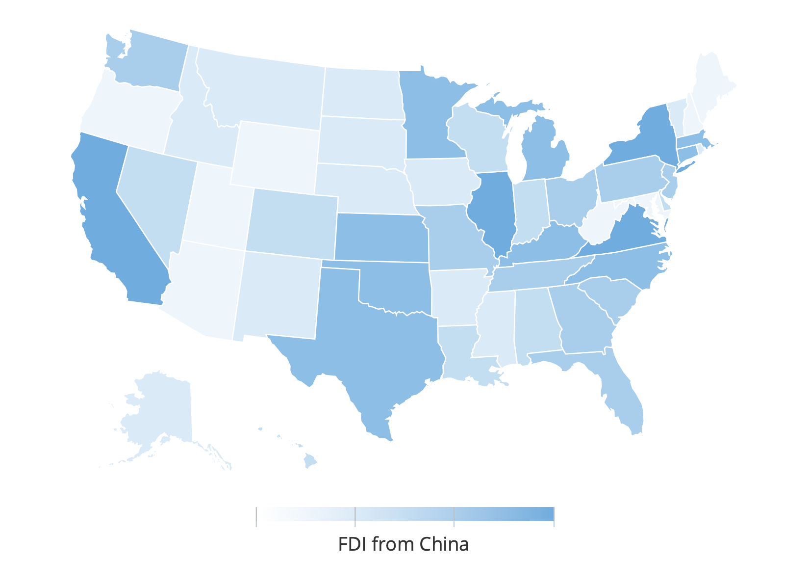 Heat Map of Chinese FDI Stock (1990-2019)